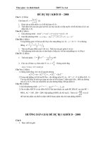 ĐÊ DƯ BI I KD VÀ ĐÁP AN