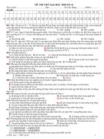 Đề đại học tham khảo 10