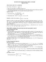 Đề thi khối A 2009(môn Toán)