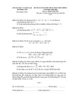 Đề toán tuyển sinh Lương Văn Chánh 2009 -2010 (Phú Yên)