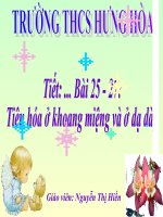 Tiet 26 tieuhoa o khoang mieng-da day.ppt