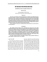 TIÊU THụ RAU AN TOàN TRÊN ĐịA BàN Hà NộI