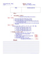 Kiểm tra - Hình học -Chương III .(mới)