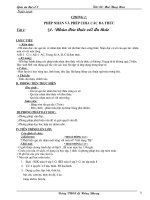 Chuong 1- Dai so lop 8( Tu t1 - T21)