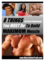 8 things your must do to build maximum muscle 