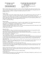 ĐỀ THI CHỌN HỌC SINH GIỎI TỈNH LỚP 9 THCS NĂM 2012 - 2013 MÔN LỊCH SỬ - SỞ GIÁO DỤC VÀ ĐÀO TẠO PHÚ THỌ