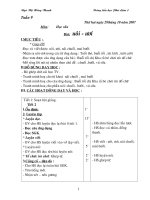 Giáo án lớp 1 -Tuần 9