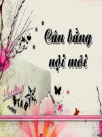 Cân bằng nội môi