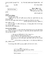 Đề thi HSG Tp Hà nội Môn Ngữ vănnăm hoc 08-09