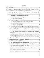 PHÂN TÍCH HOẠT ĐỘNG XUẤT KHẨU HÀNG HOÁ CỦA VIỆT NAM GIAI ĐOẠN 1997-2007VÀ DỰ ĐOÁN ĐẾN NĂM 200972