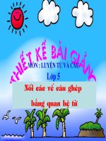 LTVC5:Nối các vế câu ghép bằng quan hệ từ