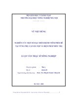 [Luận văn]nghiên cứu một số đặc điểm bệnh viêm phổi trên bê tại vùng phụ cận hà nội và biện pháp điều trị 