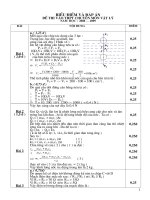 Hướng dẫn chấm đê thi lý vào 10 - chuyên NT - Hải Dương - Năm 08-09
