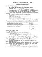 Đề kiểm tra HKII Toán 9