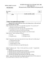 Đề thi lớp 8 kỳ 2 07-08