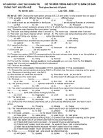 De thi thu TNPT 2009- Hot