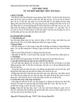 Giúp học sinh tự tin khi học môn Âm nhạc