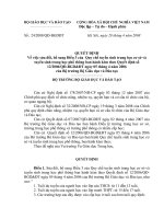 QD Quyết định về việc Sửa đổi và bổ sung Quy chế Tuyển sinh THCS và THPT