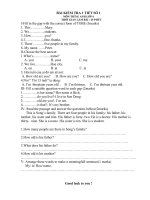 đề thi E 6 sát chương trình SGK