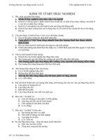 KINH tế vĩ mô TRẮC NGHIỆM 