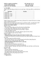 đề kiểm tra học kì II lich su 7