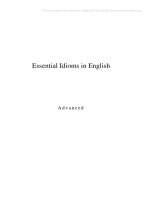 Essential english idioms   advanced 