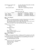 ĐỀ THI CHỌN HỌC SINH GIỎI CẤP LỚP 9 TỈNH NĂM 2011 MÔN TIN HỌC – SỞ GIÁO DỤC VÀ ĐÀO TẠO LONG AN