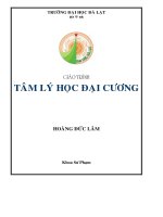 Giáo trình tâm lí học đại cương 