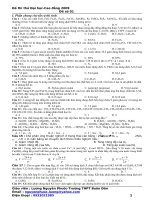 Đề thi thử Hóa ĐH số 1(Giải chi tiết)