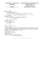 De thi va DA vao lop 10 chuyen