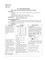 Giáo án  HH 9 (3 cột T11 - 12)