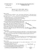ĐỀ THI CHỌN HỌC SINH GIỎI TỈNH LỚP 12 NĂM HỌC 2011 – 2012 MÔN VẬT LÝ LỚP 12 THPT - SỞ GD&ĐT NGHỆ AN