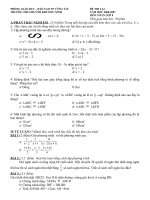 ĐỀ THI LẠI TOÁN 8 NĂM HỌC 2006 - 2007