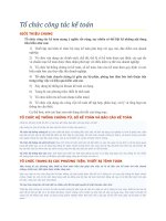 Tổ chức công tác kế toán 