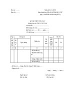 SỔ CHI TIẾT TIỀN VAY