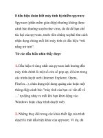 8 dấu hiệu đoán biết máy tính bị nhiễm spyware 