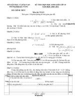 ĐỀ THI CHỌN HỌC SINH GIỎI TỈNH LỚP 10 NĂM HỌC 2010-2011 MÔN TOÁN – SỞ GIÁO DỤC VÀ ĐÀO TẠO THÀNH PHỐ ĐÀ NẴNG 