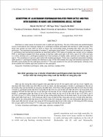 GENOTYPING OF CLOSTRIDIUM PERFRINGENS ISOLATED FROM CATTLE AND PIGS WITH DIARRHEA IN HANOI AND SURROUNDING AREAS, VIETNAM