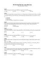 ĐỀ THI THỬ ĐH MÔN HOÁ