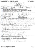 đề 4. Thi thử ĐH-CĐ. Triển
