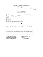 GIẤY XÁC NHẬN MÂU THUẪN VỢ CHỒNG