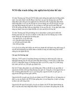 WTO đấu tranh chống chủ nghĩa bảo hộ như thế nào 