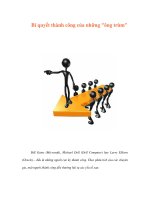 Bí quyết thành công của những ông trùm 