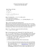 Đề TS lớp 10 ( Quảng Tri )