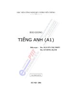 Bài giảng tiếng anh ( a1 ) 