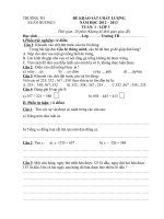 ĐỀ THI KHẢO SÁT CHẤT LƯỢNG NĂM HỌC 2012-2013 TRƯỜNG TH XUÂN HƯƠNG I MÔN TOÁN LỚP 3