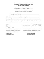 ĐƠN XIN TÌNH NGUYỆN CÔNG TÁC TẠI
