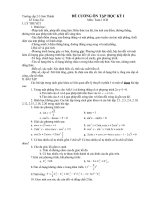 dề cương ôn tập kỳ I