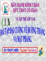 BT Dai cuong ve duong thang