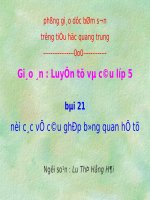 LT&C: Nối các về câu ghép bằng QH từ